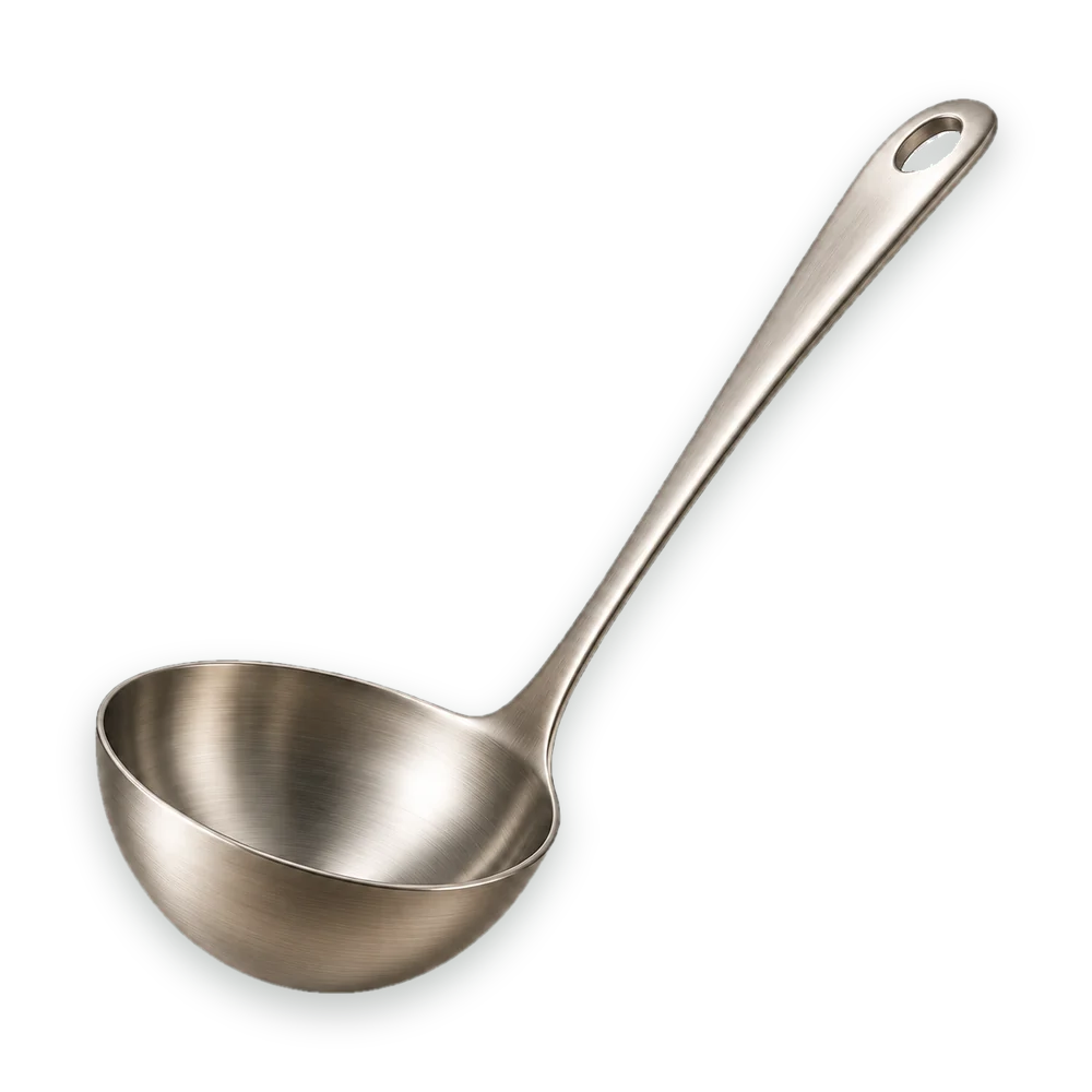 A soup ladle